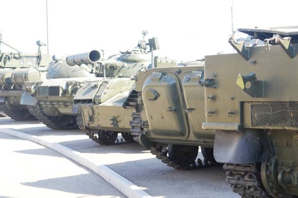 istock exhibition of military weapons 1387480720