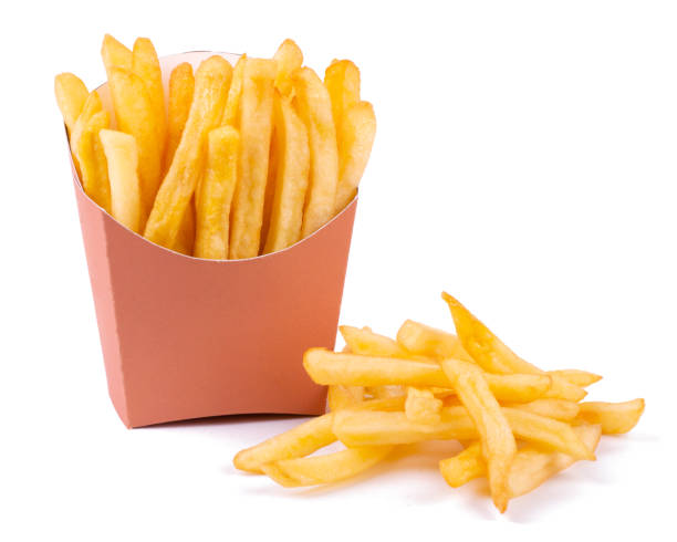 istock french fries in a paper wrapper isolated on white background 1387484096