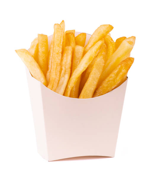 istock french fries in a paper wrapper isolated on white background 1387484104