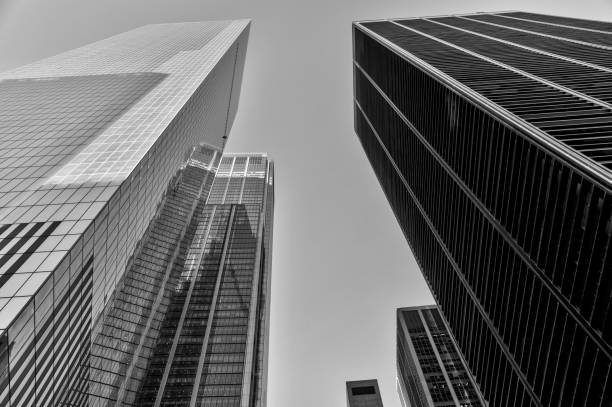 New York, New York - February 17, 2022: Iconic architecture along the streets of NYC