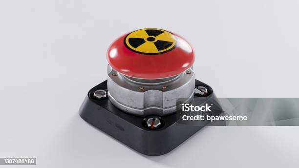 Nuclear Launch Button Stock Photo - Download Image Now - Push Button ...