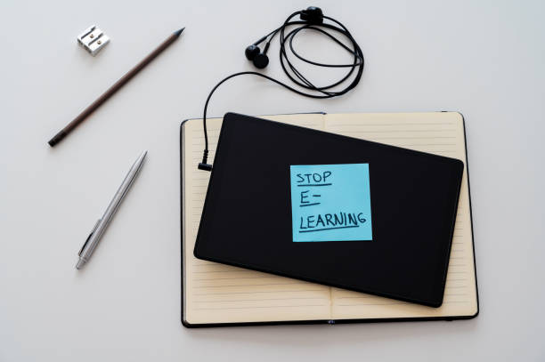 istock Notebook and tablet with 