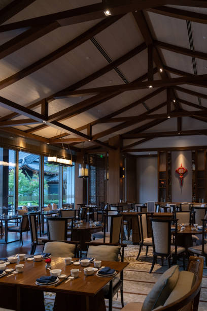istock Restaurant interior, part of hotel 1387494606