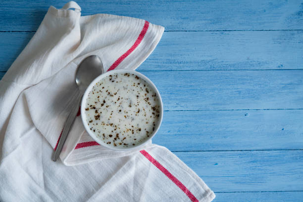 Homemade Turkish yogurt soup (yayla soup)
