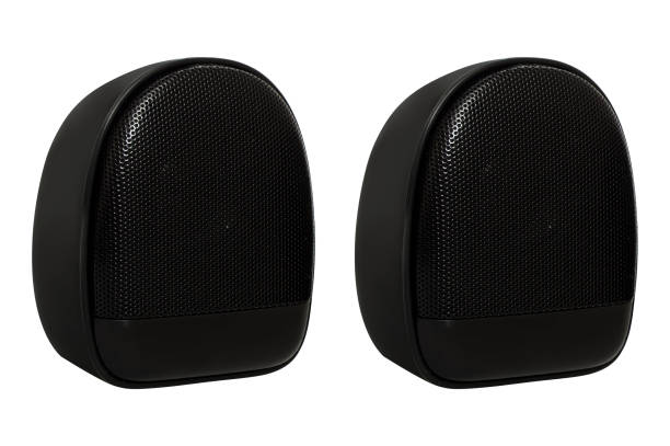 istock Acoustic speakers, acoustic system on a white background in isolation 1387516659