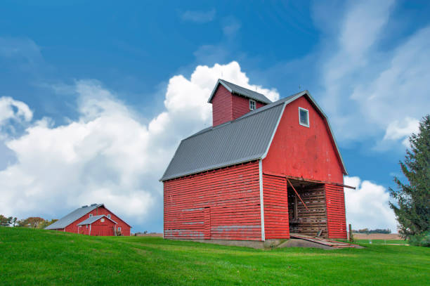 istock Red Barn in Western Iowa 1387518262