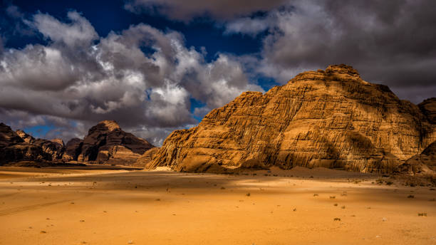 istock Extraordinary mountain desert landscape, Wadi Rum Protected Area, Jordan. 1387519827