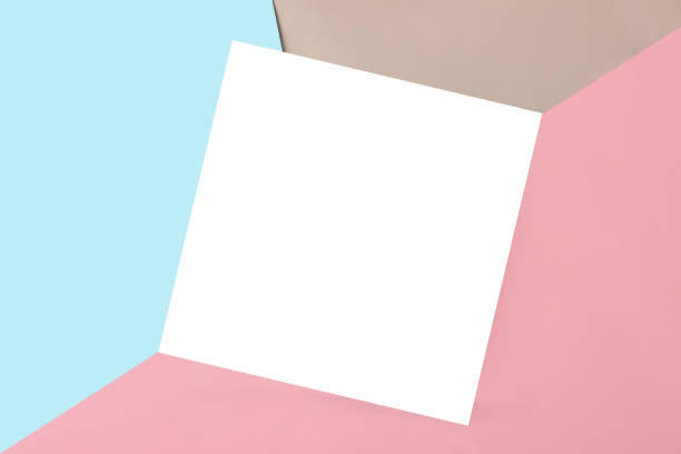 istock Geometrical multicolored background with isolated square place for text or design. 1387521669