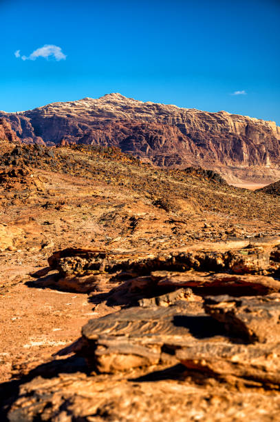 istock Extraordinary mountain desert landscape, Wadi Rum Protected Area, Jordan. 1387525004