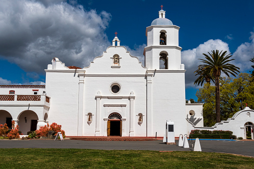 A view of Mission San Luis Rey in Oceanside California.
