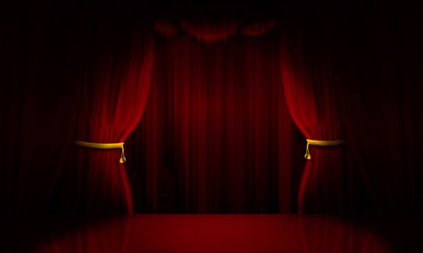 istock Circus or opera opening anticipation illustration concept. 1387531651