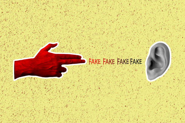 Fake news concept. stock photo