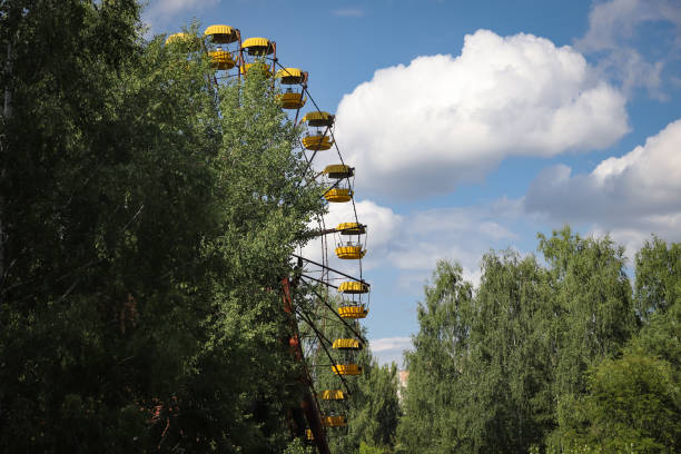istock Ferris Wheel, Pripyat Town in Chernobyl Exclusion Zone, Ukraine 1387535406