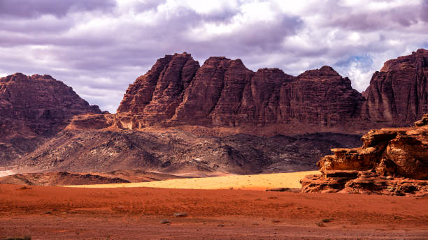 istock Extraordinary mountain desert landscape, Wadi Rum Protected Area, Jordan. 1387546089