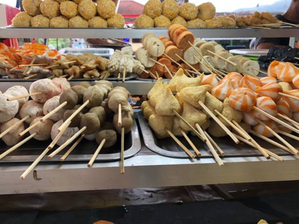 istock Seafood sausage satay 1387551115