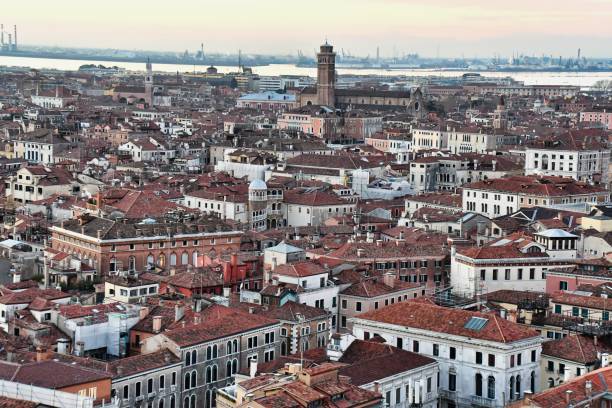 Photo picture view in the old italian city of venice, italy, europe view of barcelona spain, photo as a background, digital image prague art stock pictures, royalty-free photos & images