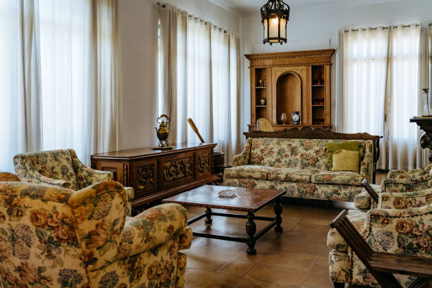 Traditional farmhouse living room in Brazil Traditional farmhouse living room in Brazil 1940 stock pictures, royalty-free photos & images