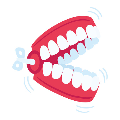 Isolated fake teeth toy icon Vector illustration