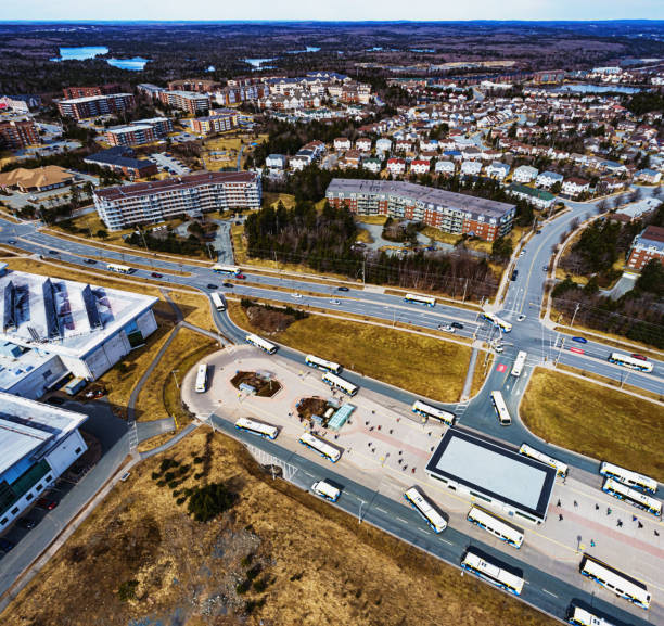 istock Aerial View of Bus Terminal 1387577284