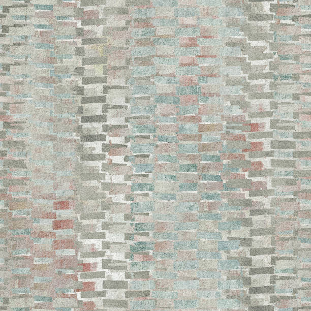 istock Plaster wall seamless texture with grunge and stripes pattern, relief texture, wall stencil, 3d illustration 1387587213