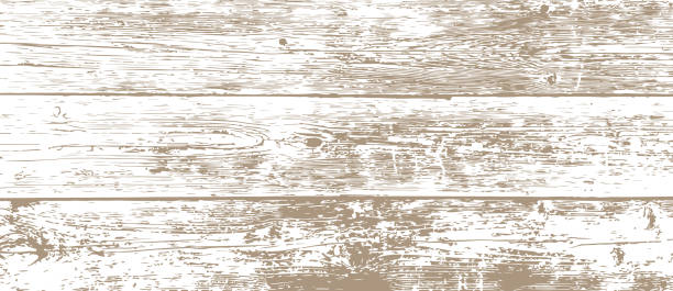 One-color vector background with the texture of an old wooden board.