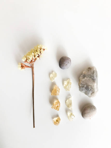 istock Abstract religious background, crystals and aromatic resins on a white background 1387592825