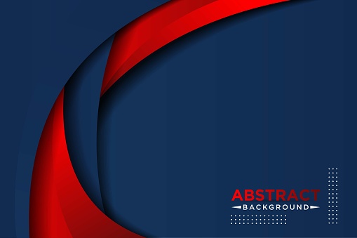 Red and blue contrast corporate wavy background. Vector design EPS10 vector
