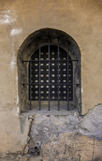 istock Old medieval metal door 1387601032