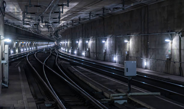istock Blurred Motion Of Railroad Station 1387611798