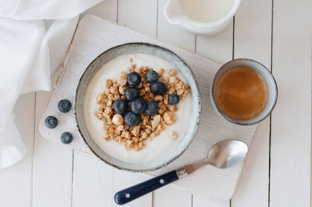 istock Granola with blueberries in a bowl 1387613115