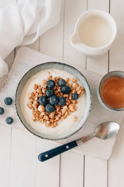 istock Granola with blueberries in a bowl 1387613125