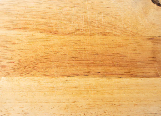 istock scratched wooden cutting board, old wooden cutting board, 1387614326
