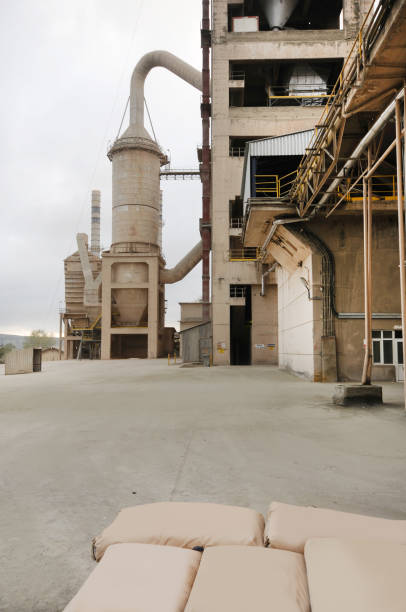 Part of huge cement factory