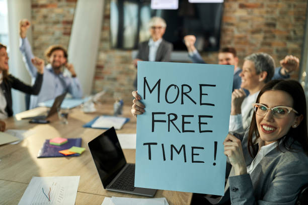 istock More free time in the office! 1387621001