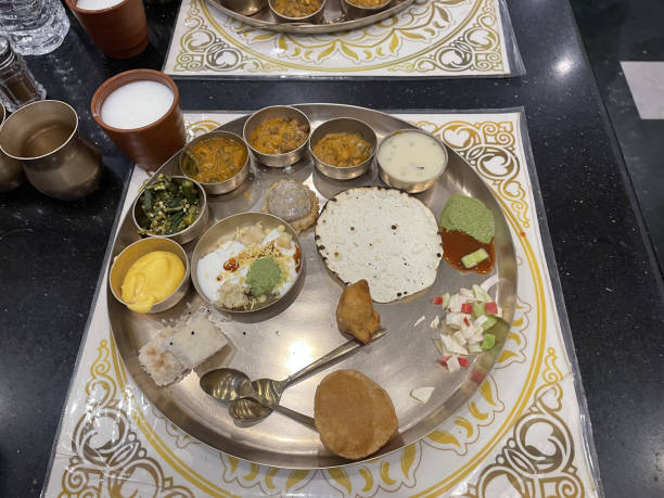 istock Vegetarian Gujrati Thali 1387623732