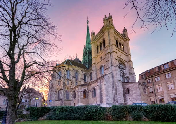istock Saint-Pierre cathedral in Geneva, Switzerland 1387632127