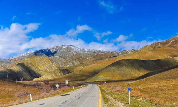 istock The road between the mountains. Khizi. Azerbaijan 1387634270