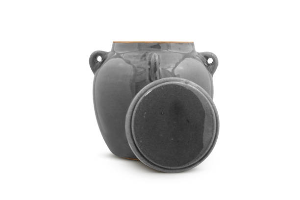 istock gray clay pot isolated on white background 1387636657
