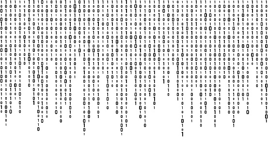 Random Code On Screen Technology Vector Binary Code Random Falling Digits On Screen Hacked ...