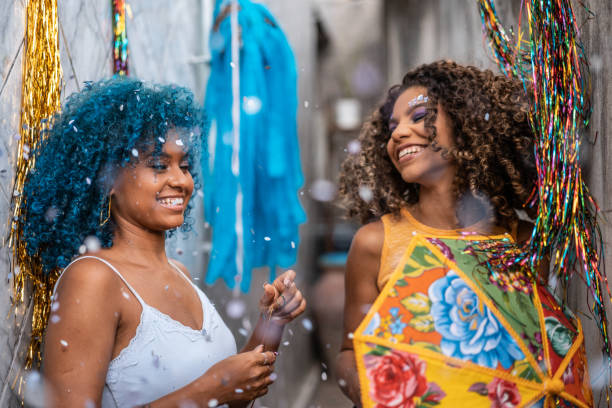 istock Young women enjoying the brazilian Carnaval 1387648049