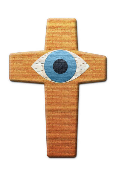 istock The cross with eye 1387649858