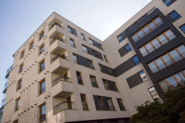 istock modern apartment building in the city 1387650958