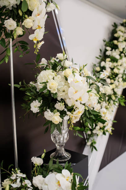 istock Wedding party photo booth zone 1387651933