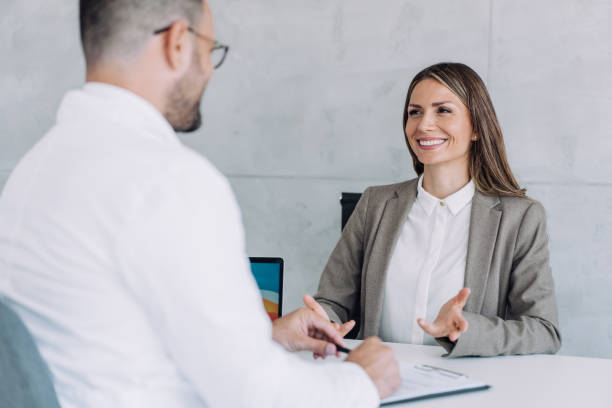 istock Business partners in meeting. 1387652375