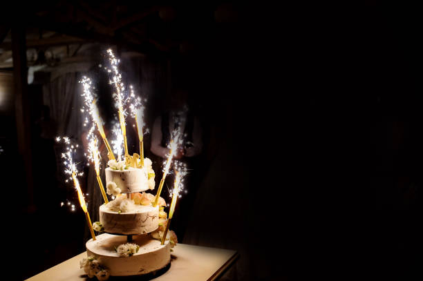istock Close up wedding party cake 1387653269