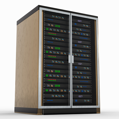 Server Rack Picture Natural Modern Server Rack Server Rack Image Isolated On White Background 3d ...