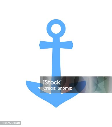istock Ancor icon isolated on white background 1387658048