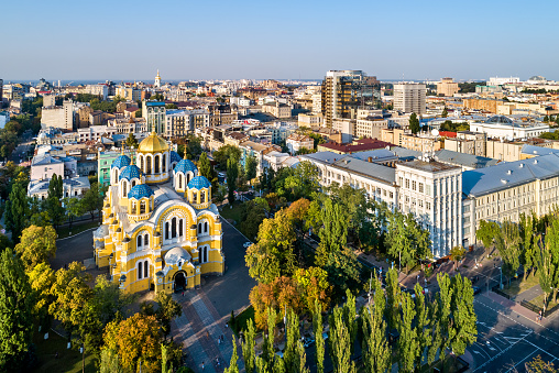 St. Volodymyr Cathedral in Kyiv, Ukraine, before the Russian invasion