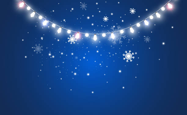 istock illustration of a light garland on a transparent background. 1387669123