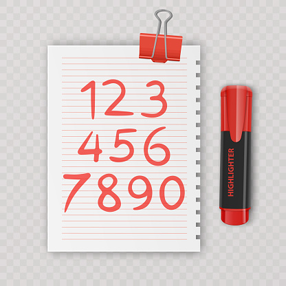 Numbers Remove Background Numbers Set On Transparent Background Doodle Numbers Stock Illustration ...